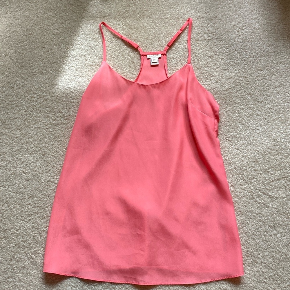 Like new! Jcrew peach racerback tank cami